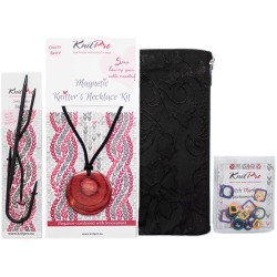 Prachtige unieke magnetische ketting van Knitproom voor makkelijk handwerken.