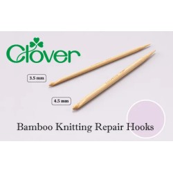 Clover handige mini brei-haaknaaldjes om gevallen steken op te rapen.
