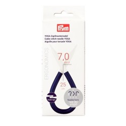 Flexibele kabelnaald van Prym om steken even aan de kant te zetten.