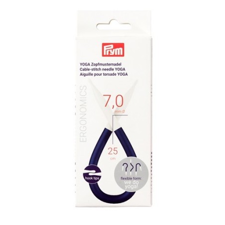 Flexibele kabelnaald van Prym om steken even aan de kant te zetten.