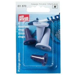 Prym handige naaldpunt beschermers om breiwerk veilig weg te leggen.