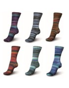 Regia Arabesque Color sokkengaren met ingetogen kleuren van topmateriaal
