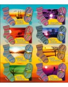 Opal Sunrise met warme kleuren in een hoogwaardige kwaliteit sokkenwol